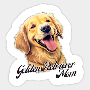 Golden Retriever Mom T-Shirt - Dog Lover Gift, Pet Parent Apparel Sticker